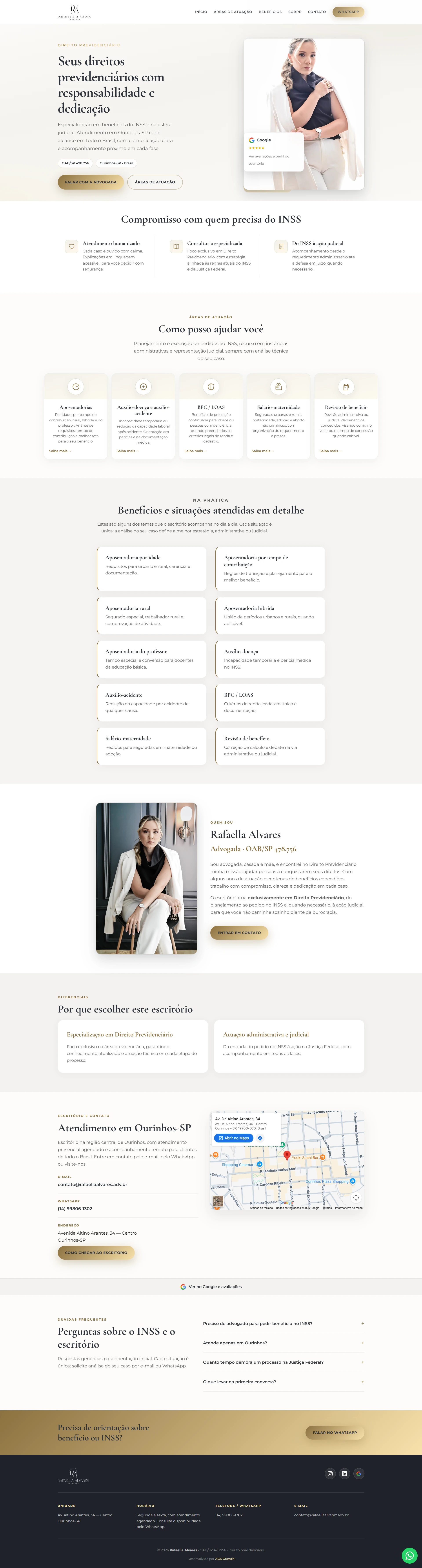 Captura do site Rafaella Alvares